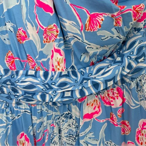 Lilly Pulitzer Blue and Pink Floral Dress - Picture 4 of 5